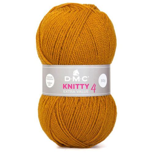 Priadza KNITTY 4 50g, rezavooranžová - odtieň 766