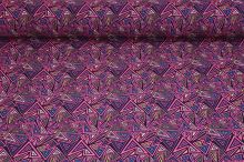 Softshell 22525 růžové trojúhelníky, š.145