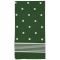 Dámska šatka zelená, biele bodky, 70x70cm