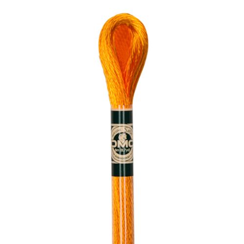 Priadza Mouline SATIN, oranžová - odtieň S741