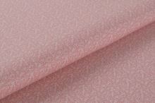 Bavlnené plátno ružové, drobné vetvičky, š.145