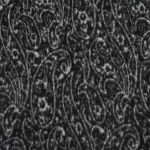 Kabátovina čierno-biely kašmírový vzor, š.150