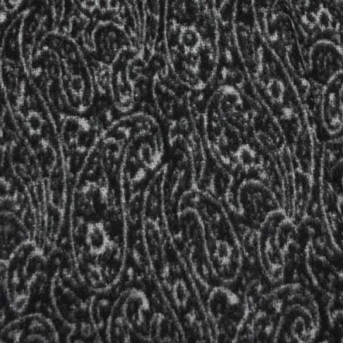Kabátovina černo-bílý kašmírový vzor š.150
