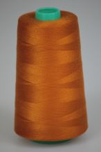 Nit KORALLI polyesterová 120, 5000Y, odstín 2160, oranžová-hnědá
