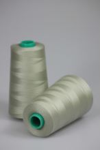 Nit KORALLI polyesterová 120, 5000Y, odstín 7120, béžová-zelená