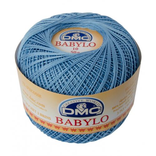 Priadza Babylo 50g, sila 10, stredne modrá - odtieň 799