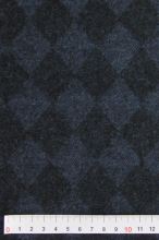 Kabátovina modročerná kosočtverec š.150