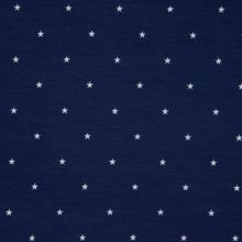 Úplet modrý, biele drobné hviezdičky, š.145