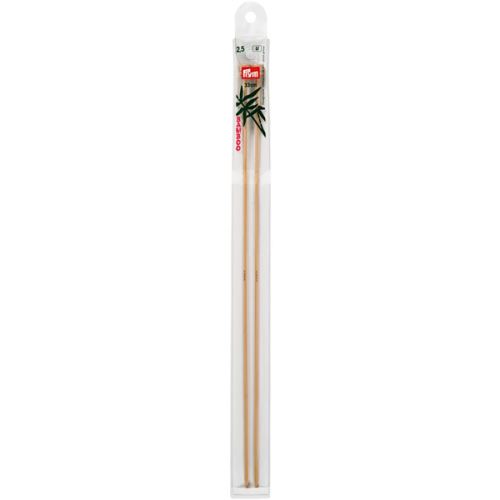 Rovné pletacie ihlice Prym bambusové 33 cm, veľkosť 2,5