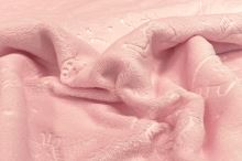 Flanel fleece světle růžový, ZOO, š.145