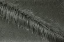 Umelá kožušina šedá s dlhým vlasom, š.160