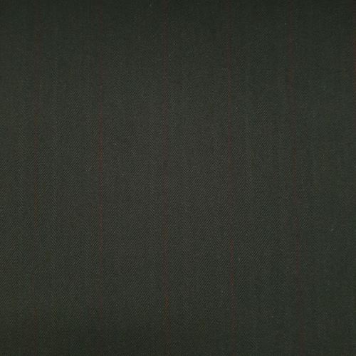 Bavlna khaki, jemný červený pruh, š.150