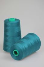 Nit KORALLI polyesterová 120, 5000Y, odstín 5750, modrá-zelená