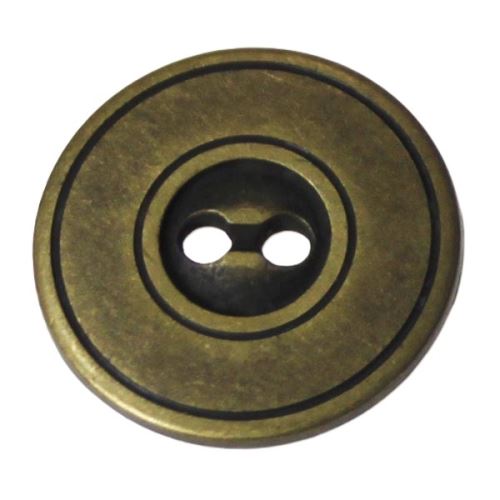 Knoflík mosazný K28-2, průměr 18mm.