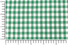 Kanafas 22907 zeleno-biela kocka 1 x 1cm, š.155 (3)