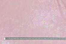 Tyl ružový, dúhový kašmírový vzor, š.150
