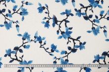 Madeira bílá, modrý květ, š.135/145