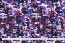 Softshell 22509, fialové trojúhelníky, š.145