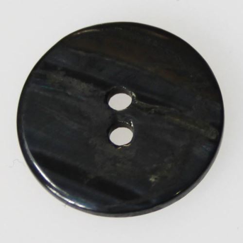 Knoflík perleťový tmavý K32-11, průměr 20 mm.