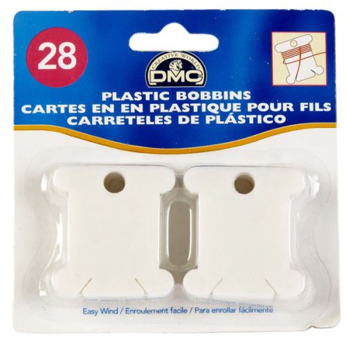 Plastové namotávky DMC na priadze, 28 ks