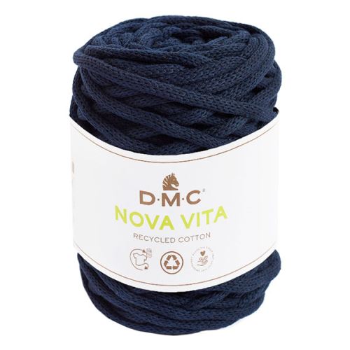 Priadza NOVA VITA 250g, tmavo modrá - odtieň 074