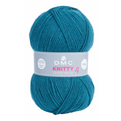 Priadza KNITTY 4 100g, riflové modrá - odtieň 994