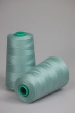 Nit KORALLI polyesterová 120, 5000Y, odstín 5130, modrá-zelená