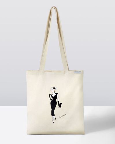 Plátená taška Burda B55008 s motívom, 38x42cm, uchá 75cm