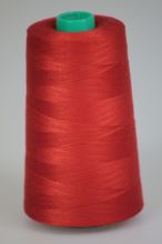 Nit KORALLI polyesterová 120, 5000Y, odstín 2440, červená-oranžová