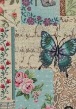 Dekoračná látka NATALI, motýlie patchwork, š.280