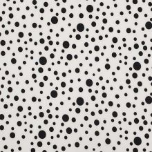 Úplet N6172 bílý, černé puntíky, š.150