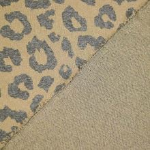 Úplet A0249 béžový, sivý zvierací vzor, ​​zlatý lurex, š.155 (4)