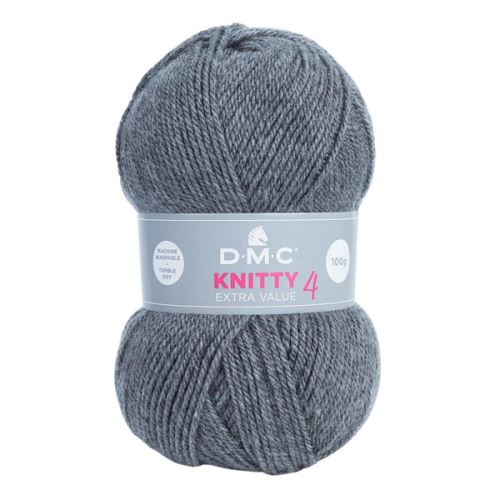 Priadza KNITTY 4 100g, tmavo šedá - odtieň 790