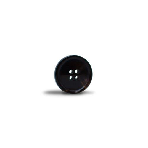 Knoflík 20mm, tmavě hnědý, lesklý