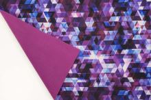 Softshell 22509, fialové trojuholníky, š.145
