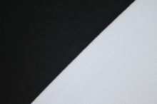 Fleece obojstranný, čierno-opticky biely, š.145