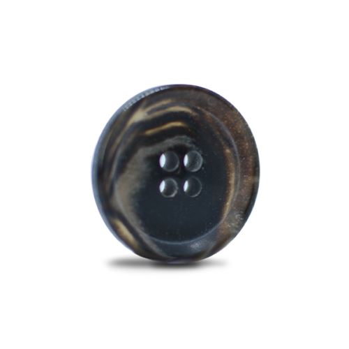 Knoflík 23mm, hnědočerný
