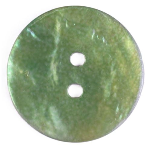 Gombík perleťový zelený 300964, 18mm