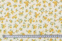 Bavlnené plátno, drobné žlté kvety, š.140