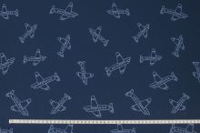 Softshell modrý, letadla, š.145