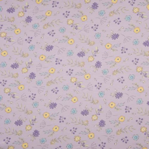 Úplet 21679 lila, lúčne kvety, š.155