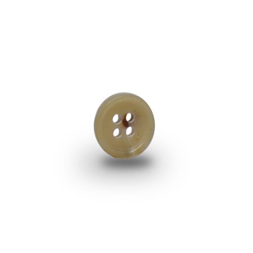 Knoflík 15mm, bílá káva, lesklý