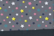 Softshell šedý, barevné hvězdy, š.145