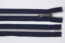 Zip spirálový 6mm délka 16cm, barva 330 (nedělitelný) se stříbrnými zoubky