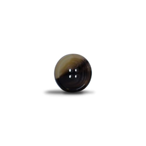 Knoflík 20mm, černo béžový, lesklý