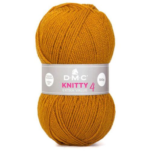 Priadza Knitti 4 100g, hrdzavo oranžová - odtieň 766