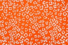 Softshell neonově oranžový, reflexní zvířecí vzor, š.145