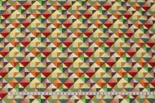 Bavlněné plátno, barevné čtverečky, š.140