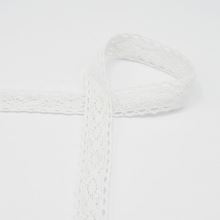 Bavlnená čipka biela, 25mm