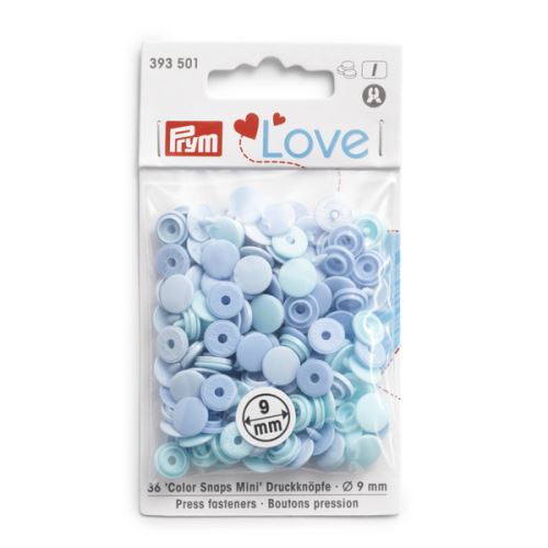Patentky Prym Love guľaté "Color Snaps" 393501, 9 mm